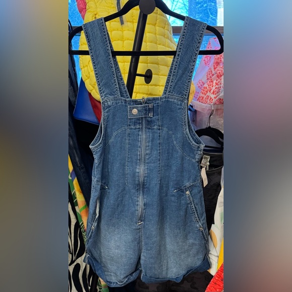 NWT Free People We The Free Jude Shortalls - Mid Indigo Blue - XS - Picture 8 of 11